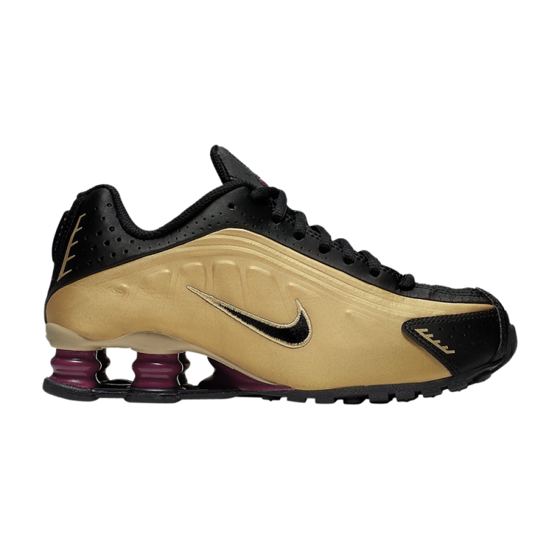 Shox R4 GS 'Black Metallic Gold' Shox R4 GS 'Black Metallic Gold'